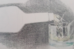 Sandro Ferrucci - grafite e matite su carta - anno 1987 - dettaglio da blocco schizzi