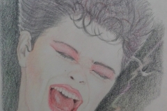 Sandro Ferrucci - grafite e matite su carta - anno 1987 - dettaglio da blocco schizzi