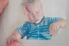 Sandro Ferrucci - Acrilico su cartoncino - anno 1987 - dettaglio da blocco schizzi