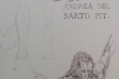 Sandro Ferrucci - ink on paper - year 1988 - detail from sketch block