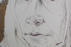 Sandro Ferrucci - ink on paper - year 1988 - detail from sketch block