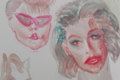 Sandro Ferrucci - Graphite on paper - 1990 - detail from sketch blocki