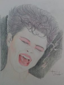 Sandro Ferrucci - grafite su carta - anno 1987 - dettaglio da blocco schizzi