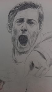 Sandro Ferrucci - Grafite su carta - anno 1989 - dettaglio da blocco schizzi