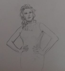 Sandro Ferrucci - Grafite su carta - anno 1993 - dettaglio da blocco schizzi