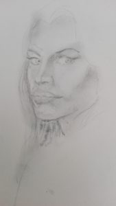 Sandro Ferrucci - Grafite su carta - anno 1993 - dettaglio da blocco schizzi