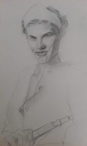 Sandro Ferrucci - Grafite su carta - anno 1993 - dettaglio da blocco schizzi