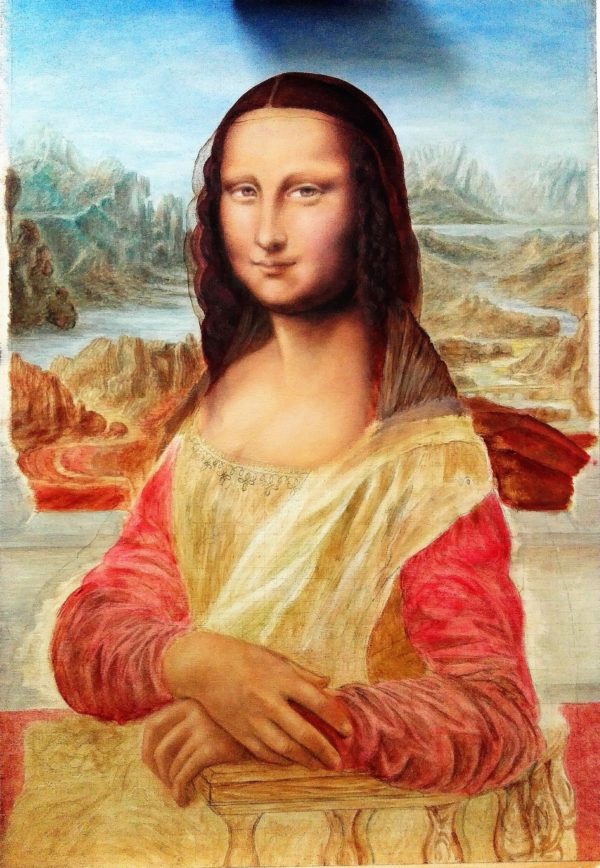 Ritratto di Gian Giacomo Caprotti femminizzato alias Gioconda o Monnalisa. In lavorazione.