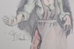 Sandro Ferrucci - grafite e matite su carta - anno 1986 - dettaglio da blocco schizzi-e1502387643182