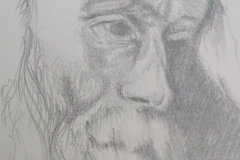 Sandro Ferrucci - Graphite on paper - year 1989 - detail from sketch block
