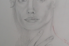 Sandro Ferrucci - Graphite on paper - 1990 - detail from sketch blocki